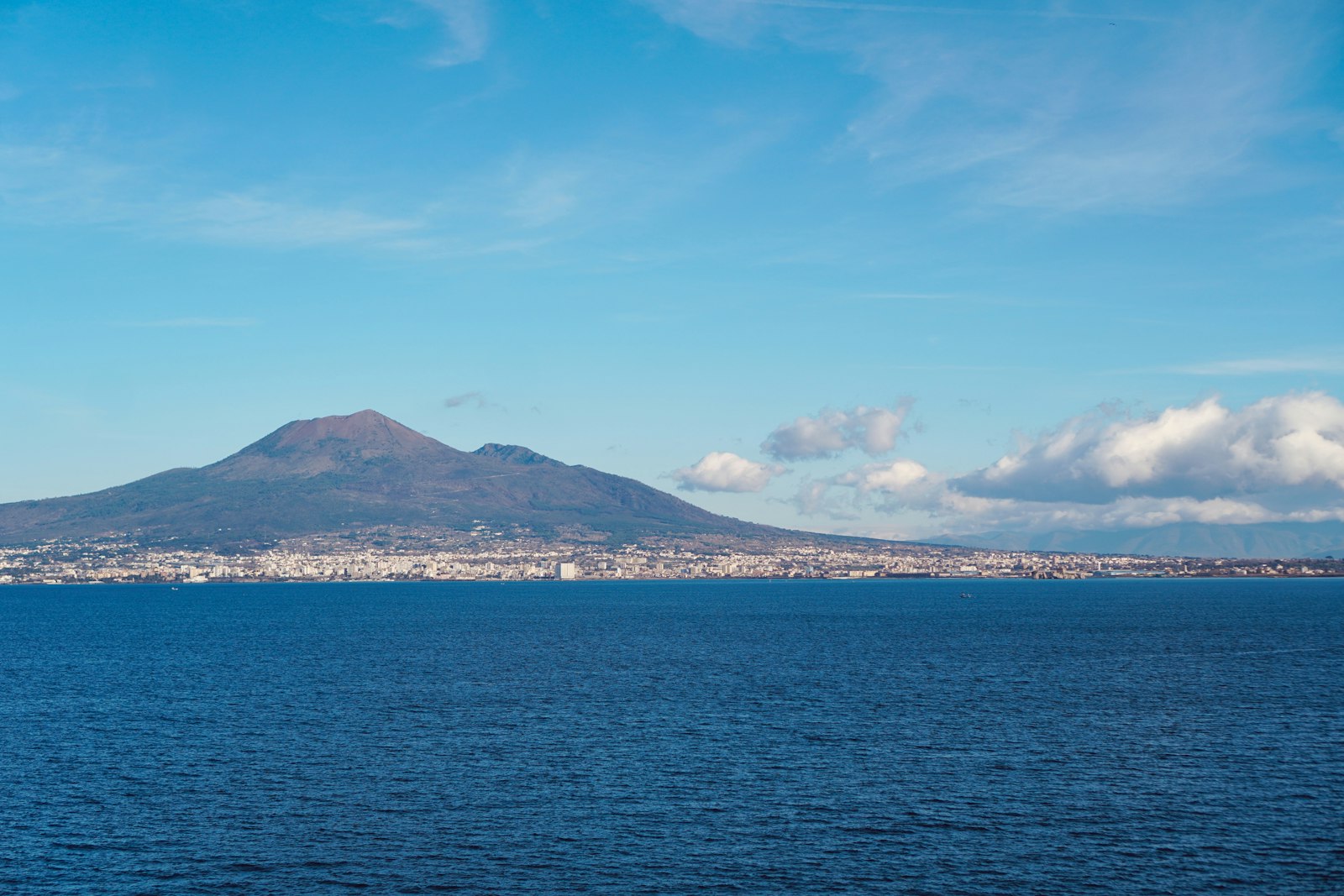 Mount Vesuvius over the Bay of Naples