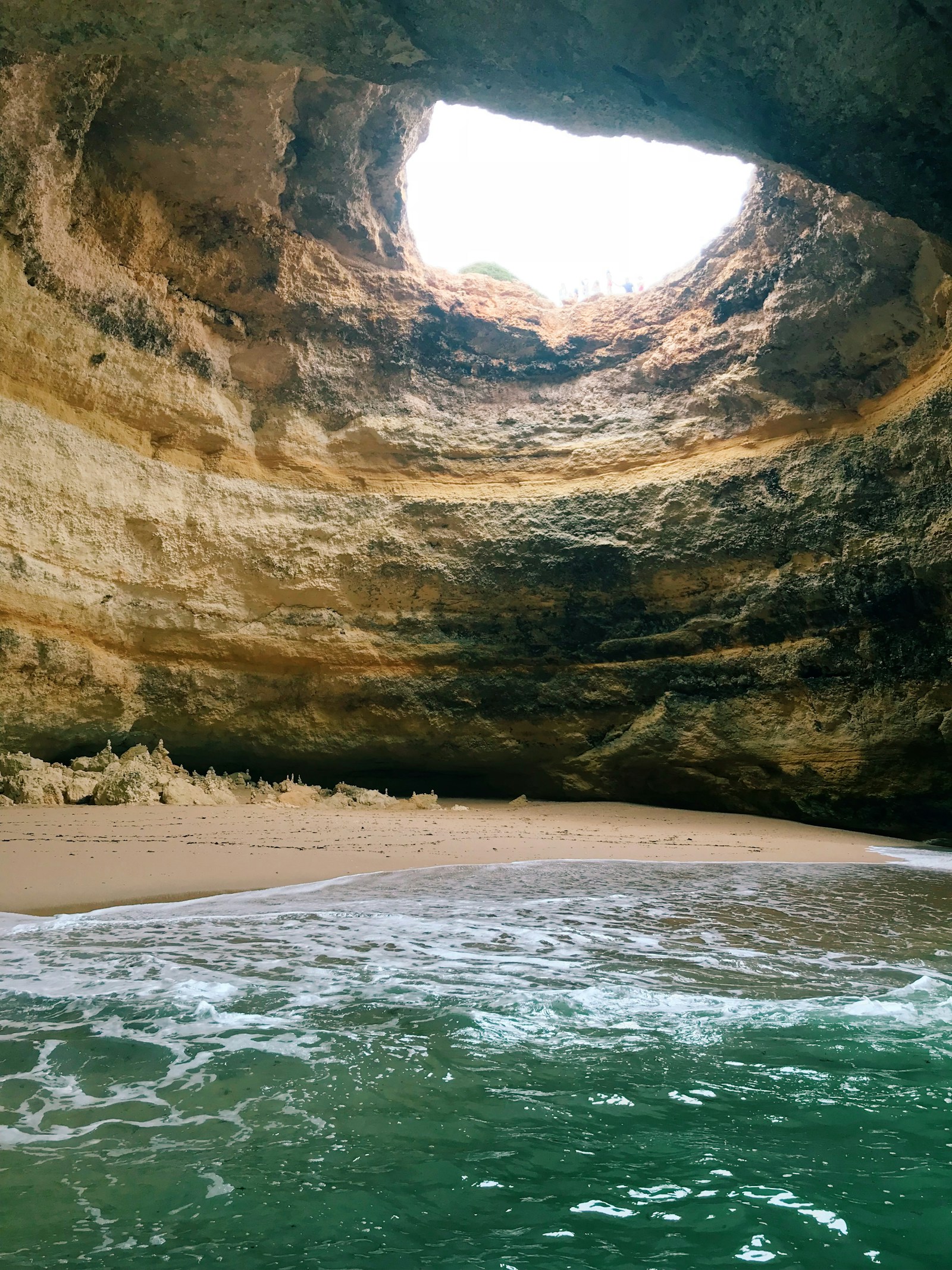 Inside a Benagil-style sea cave, Algarve